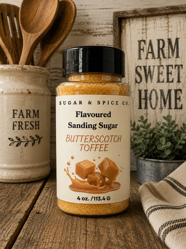 Butterscotch Toffee Flavoured Sanding Sugar