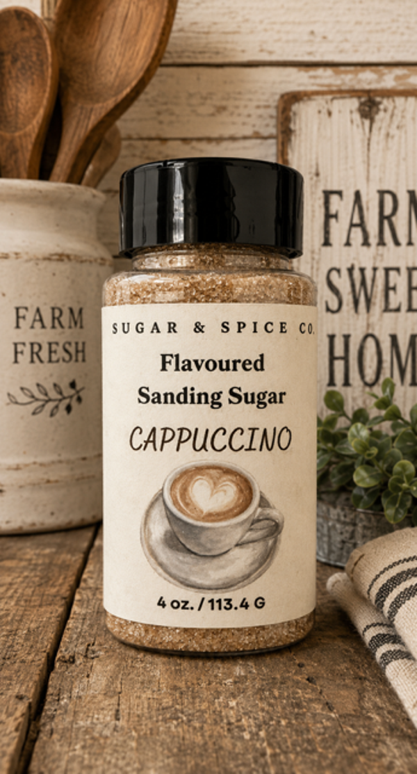 Cappuccino Flavoured Sanding Sugar