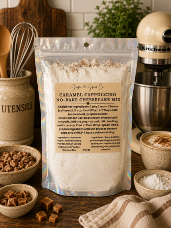 Caramel Cappuccino No-Bake Cheesecake Mix