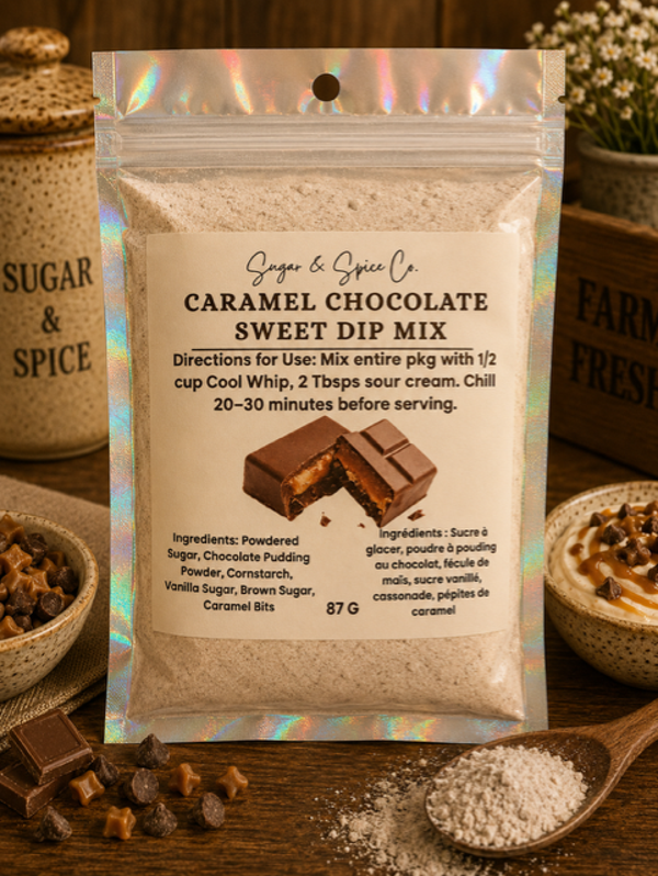 Caramel Chocolate Sweet Dip Mix