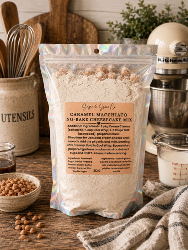 Caramel Macchiato No-Bake Cheesecake Mix