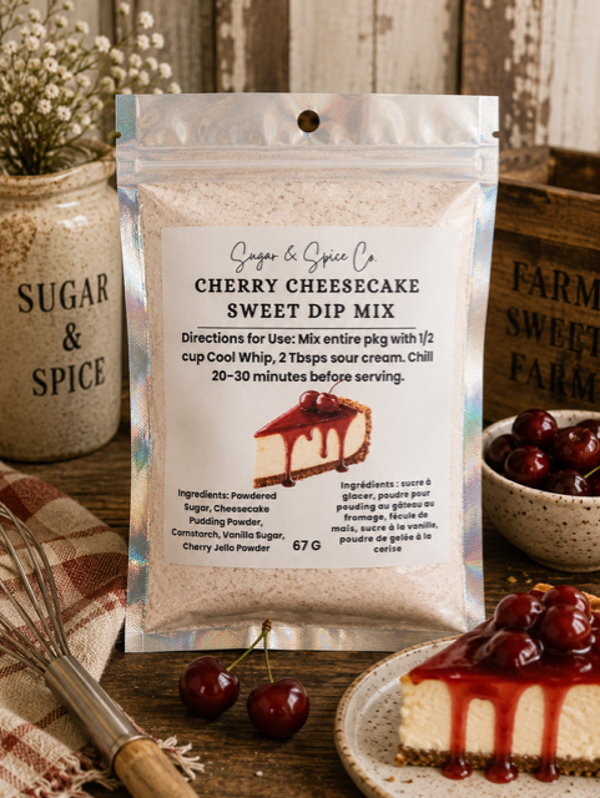 Cherry Cheesecake Sweet Dip Mix