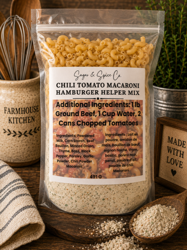 Chili Tomato Macaroni Hamburger Helper