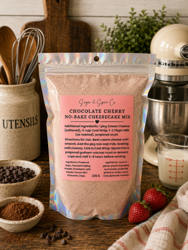 Chocolate Cherry No-Bake Cheesecake Mix