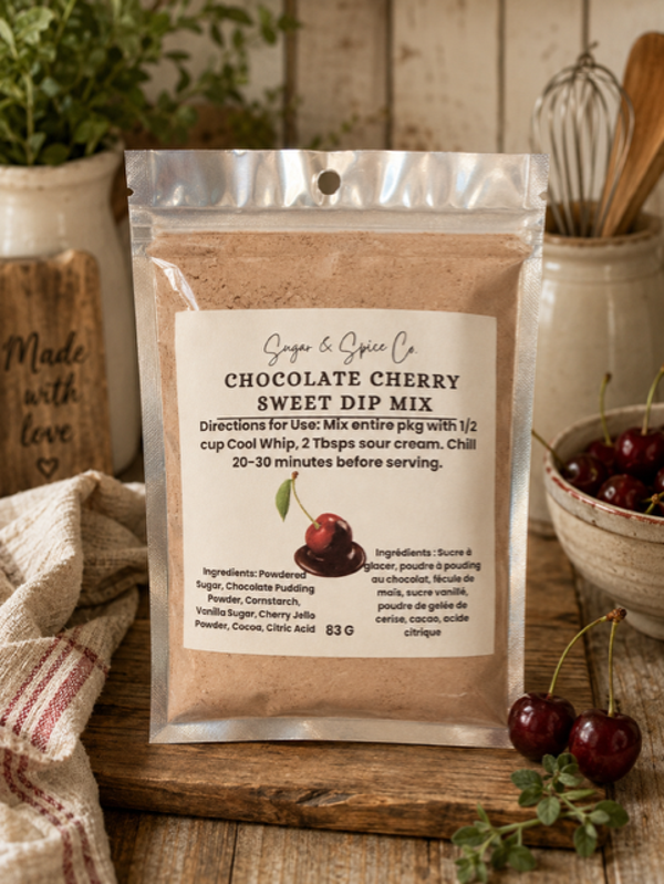 Chocolate Cherry Sweet Dip Mix