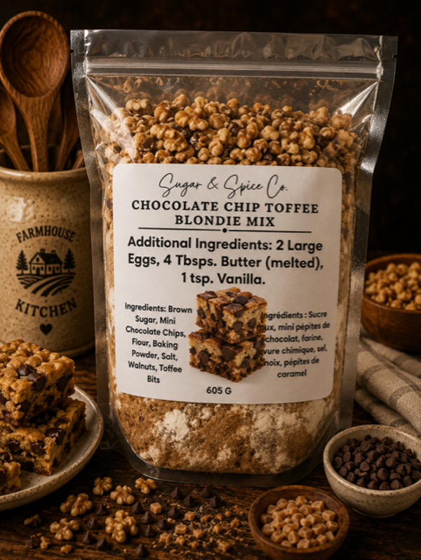 Chocolate Chip Toffee Blondie Mix