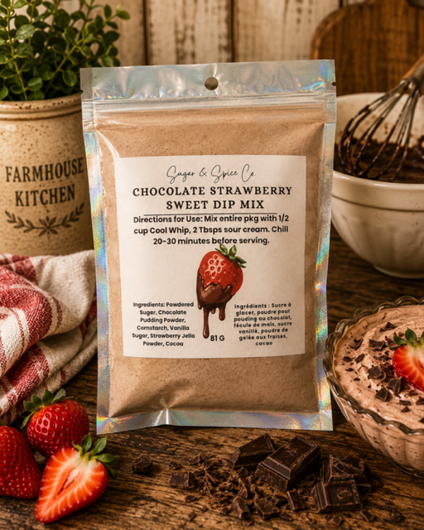 Chocolate Strawberry Sweet Dip Mix
