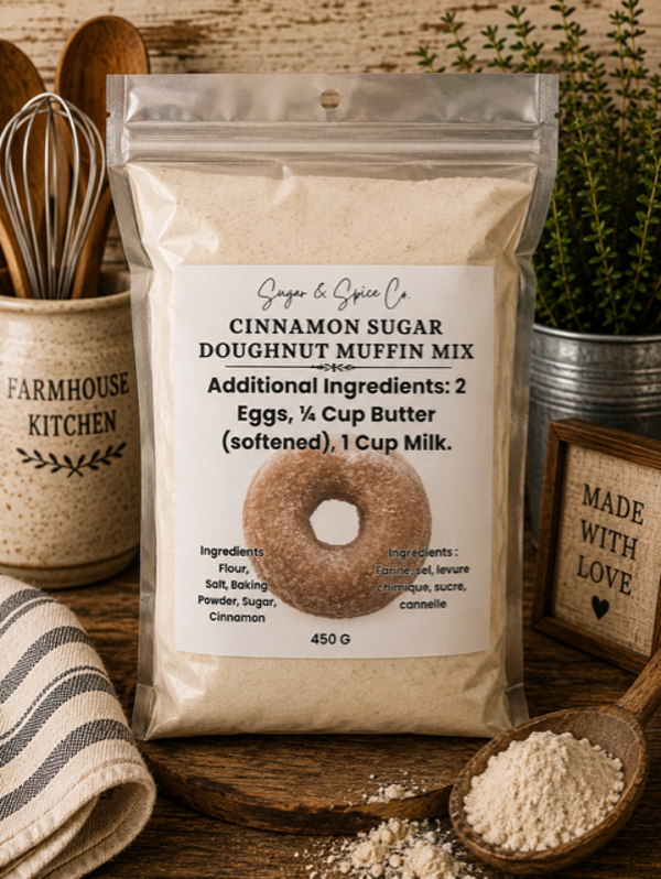 Cinnamon Sugar Doughnut Muffin Mix