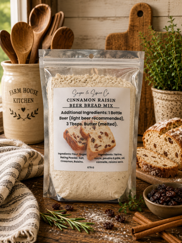 Cinnamon Raisin Beer Bread Mix