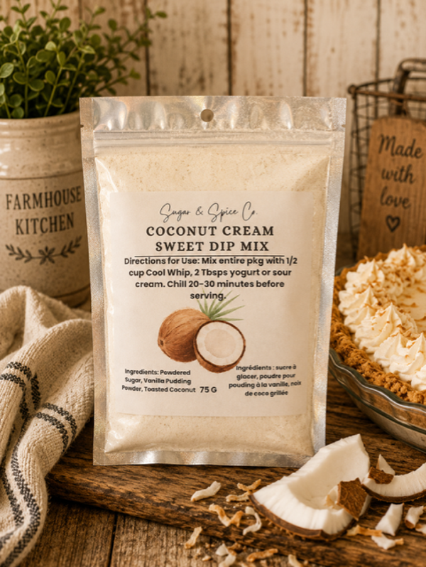Coconut Cream Sweet Dip Mix