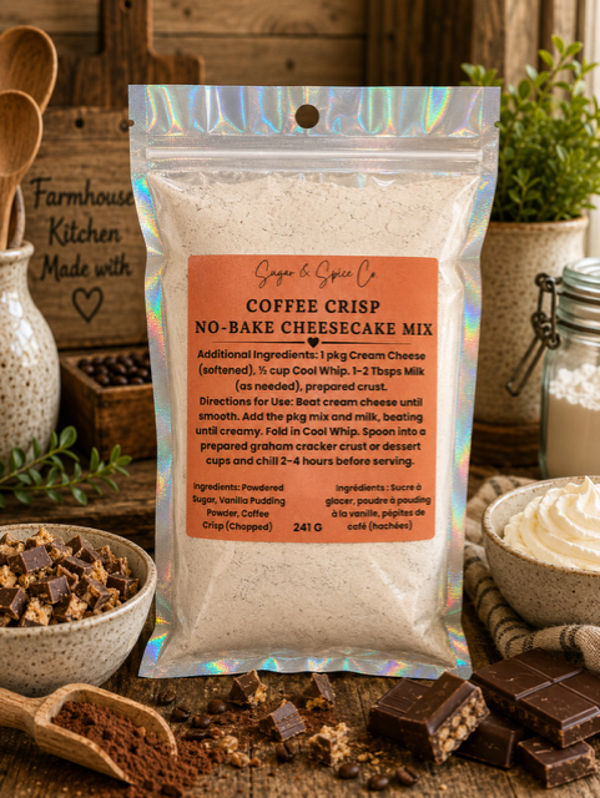 Coffee Crisp No-Bake Cheesecake Mix