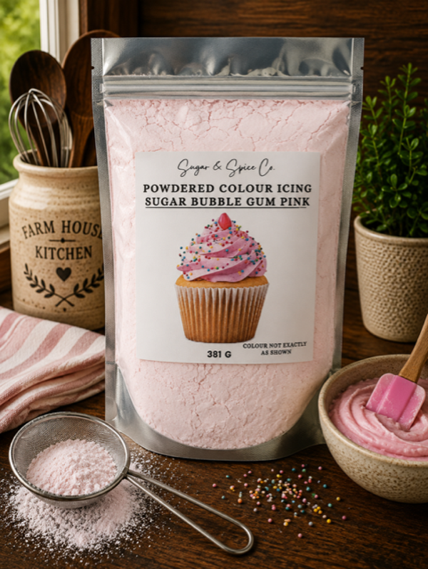 Bubble Gum Pink Powdered Sugar Colour