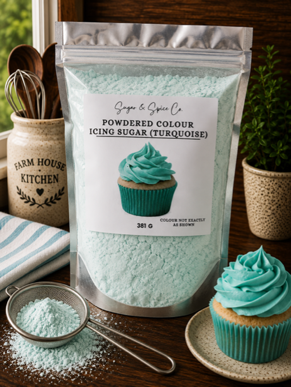 Turquoise Powdered Icing Sugar Colour