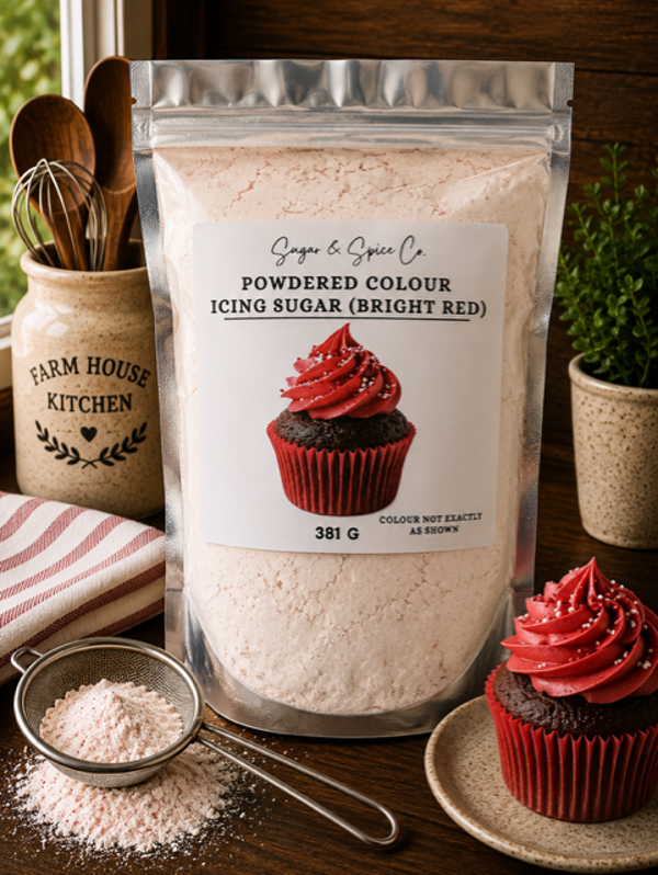 Bright Red Powdered Icing Colour