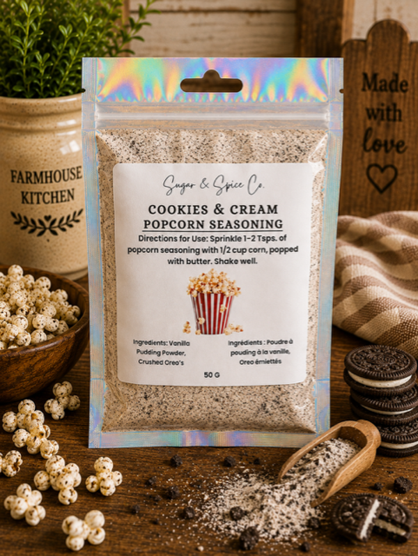 Cookies & Cream Popcorn Seasoning