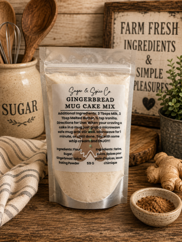 Gingerbread Mug Cake