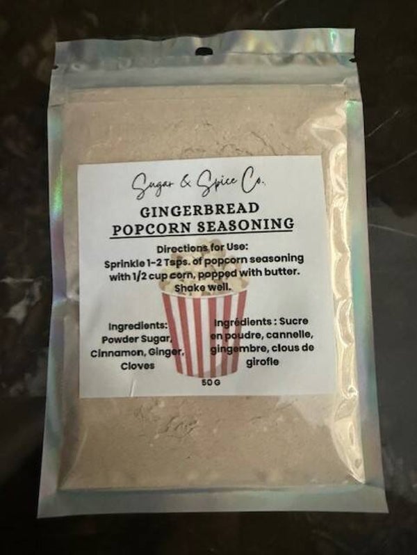 Gingerbread Popcorn Seasoning