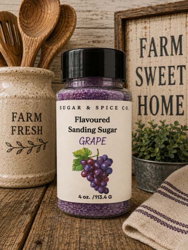 Grape Flavoured Sanding Sugar
