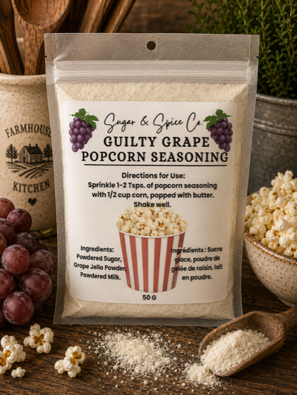 Guilty Grape Popcorn Seasoning