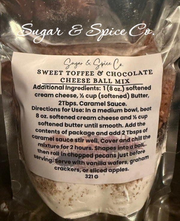 Sweet Toffee & Chocolate Chip Cheese Ball Mix