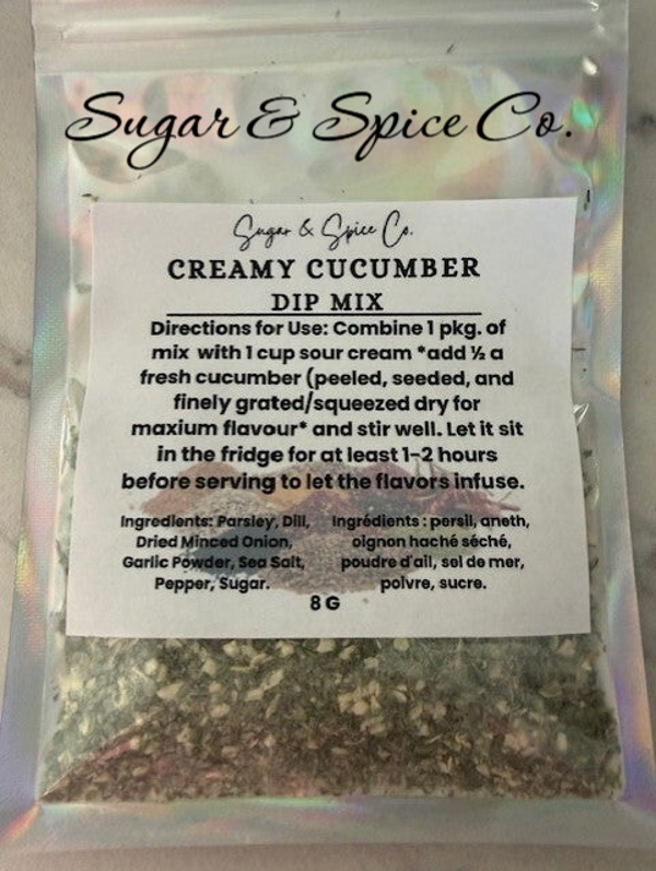 Creamy Cucumber Dip Mix