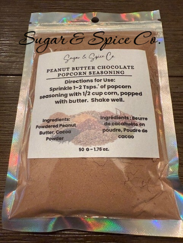 Peanut Butter Chocolate Popcorn Seasoning