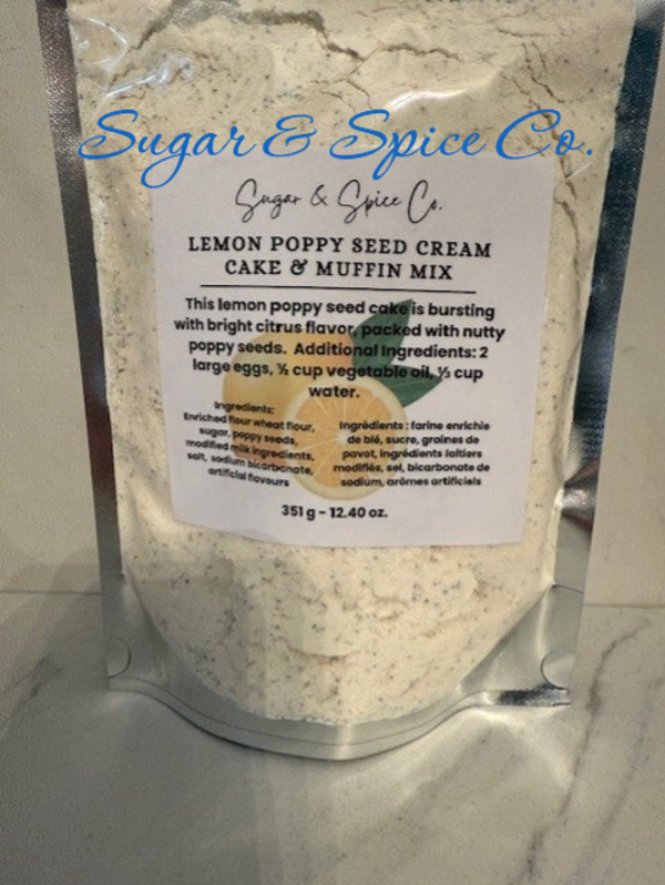 Lemon Poppy Seed Cream Cake/ Muffin Mix