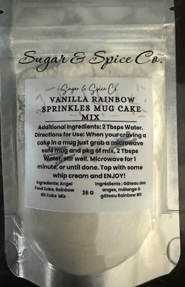 Vanilla Sprinkles Mug Cake