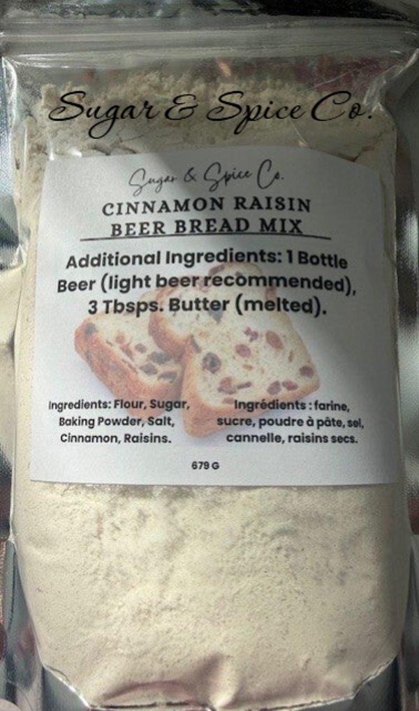 Cinnamon Raisin Beer Bread Mix
