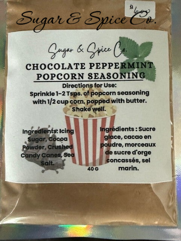 Chocolate Peppermint Popcorn Seasoning