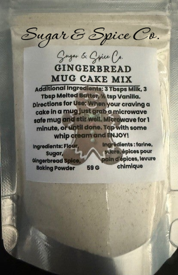 Gingerbread Mug Cake