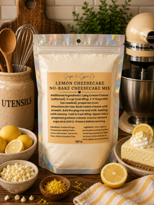 Lemon Cheesecake No-Bake Cheesecake Mix