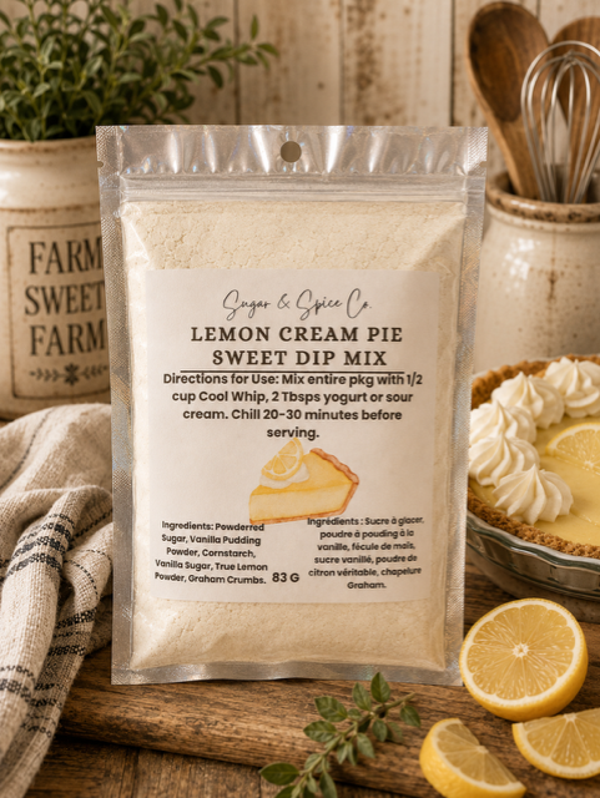 Lemon Cream Pie Sweet Dip Mix