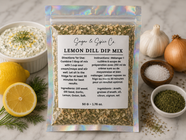 Lemon Dill Dip Mix