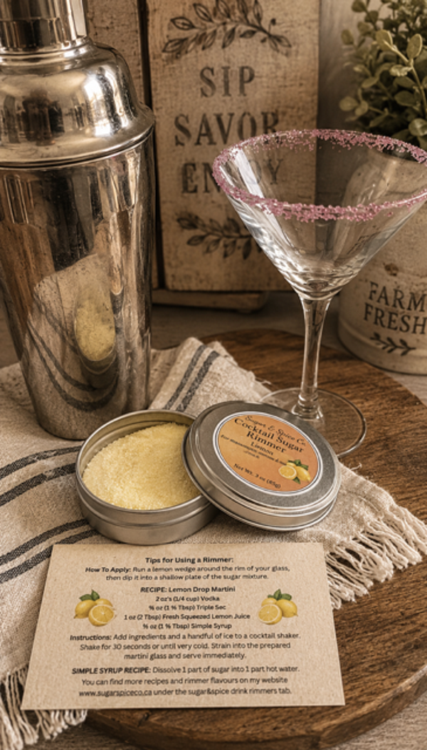 Cocktail Sugar Rimmer Lemon Flavour
