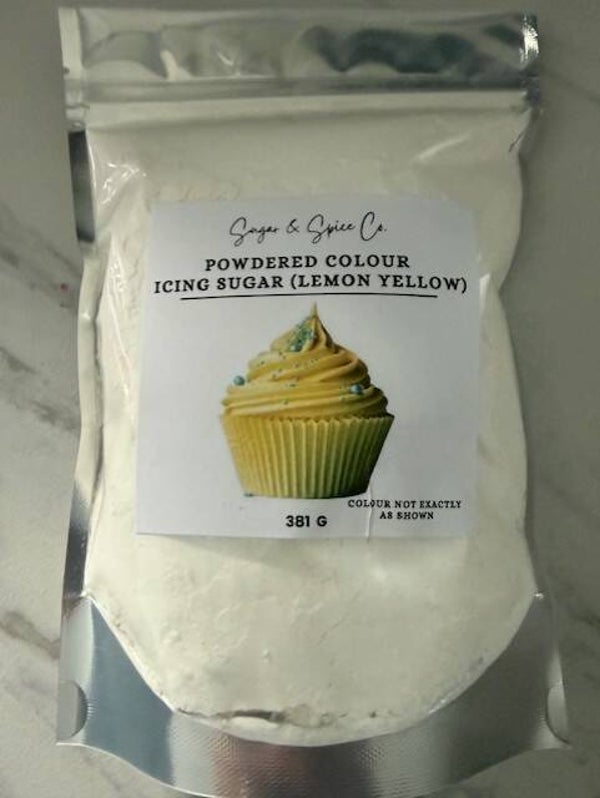 Lemon Yellow Powdered Sugar Colour