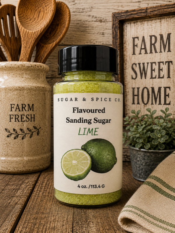 Lime Flavoured Sanding Sugar