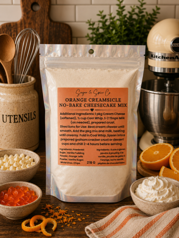 Orange Creamsicle No-Bake Cheesecake Mix