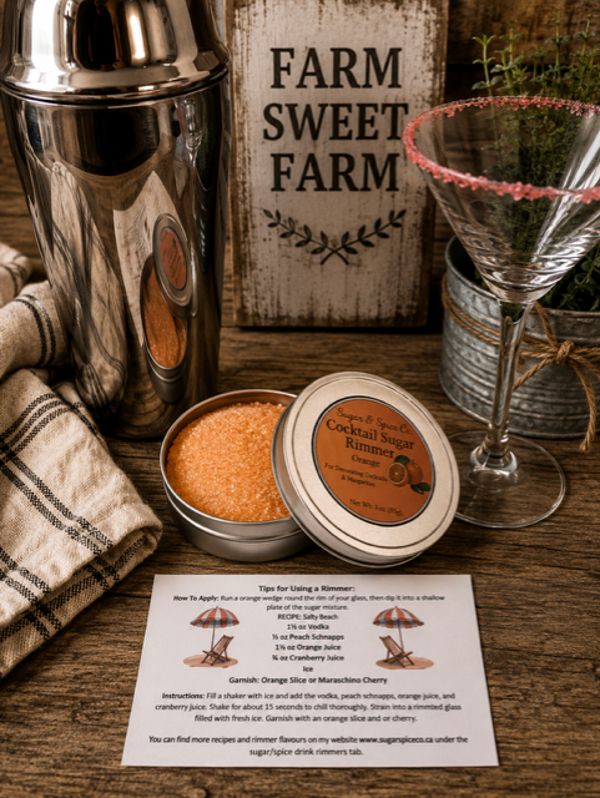 Cocktail Sugar Rimmer Orange Flavoured