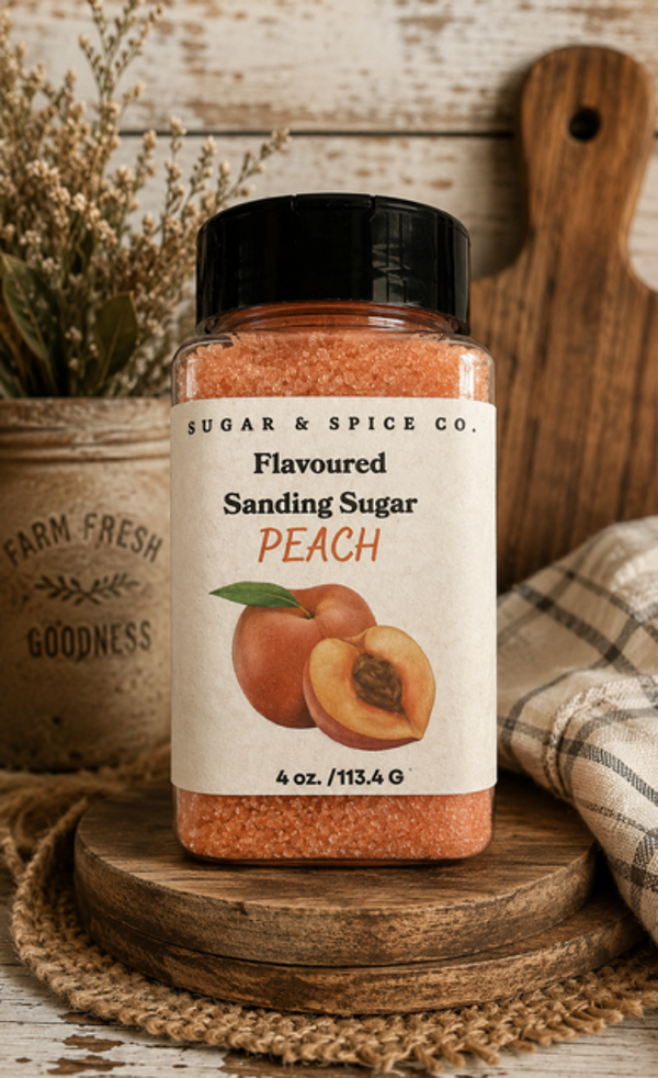 Peach Flavoured Sanding Sugar
