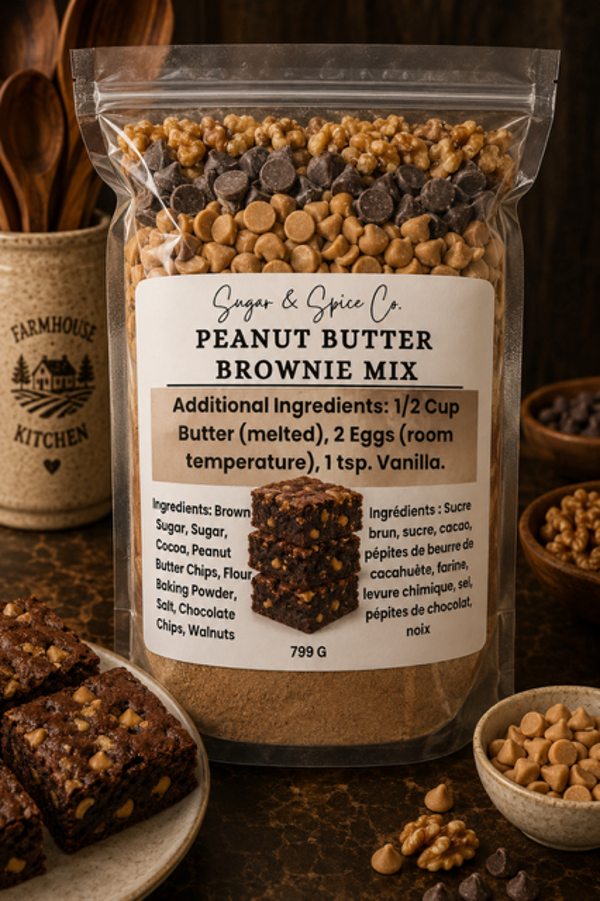 Peantu Butter Brownie Mix