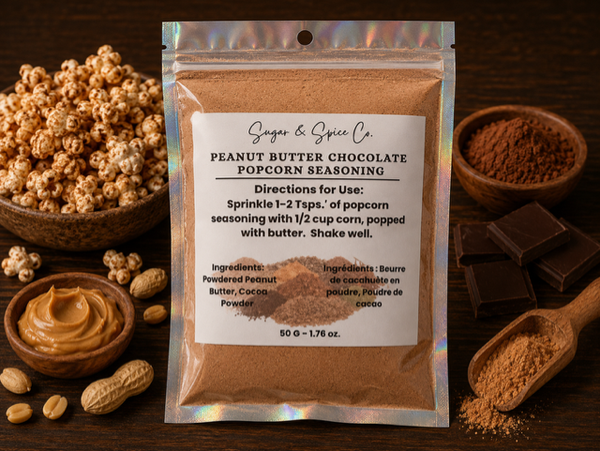 Peanut Butter Chocolate Popcorn Seasoning