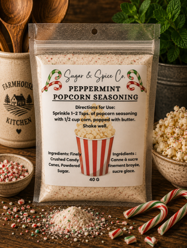 Peppermint Popcorn Seasoning