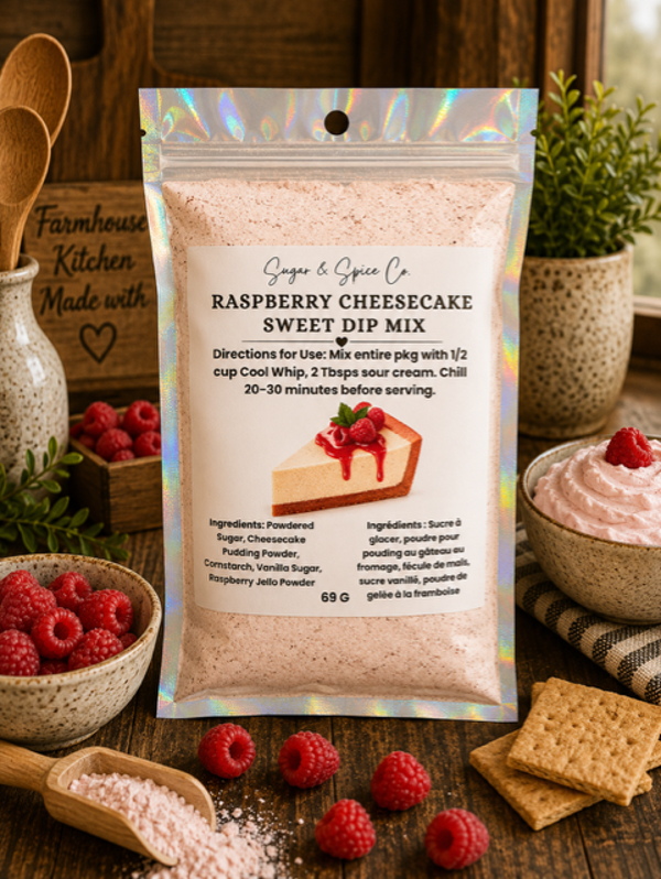 Raspberry Cheesecake Sweet Dip Mix