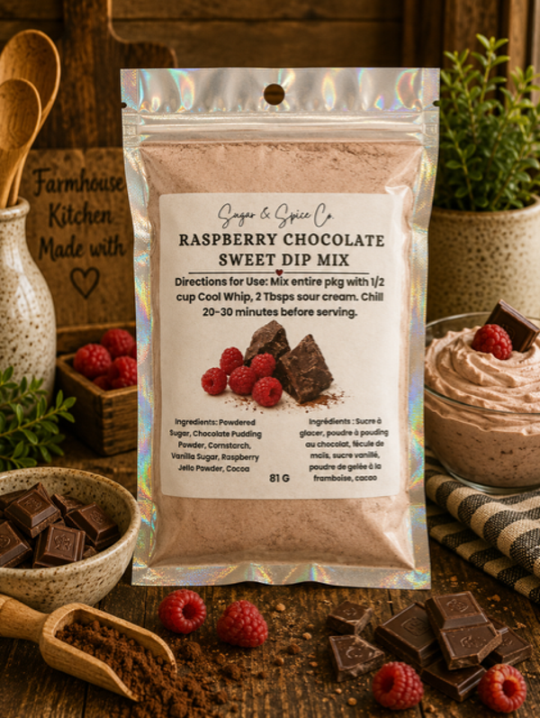 Raspberry Chocolate Sweet Dip Mix