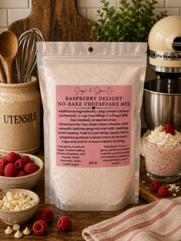 Raspberry Delight No-Bake Cheesecake Mix