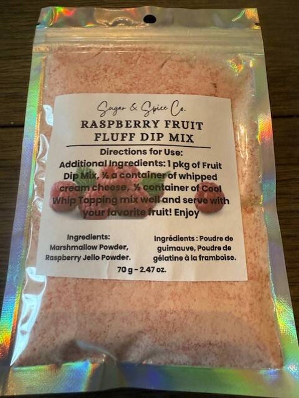 Raspberry Fruit Fluff Dip Mix