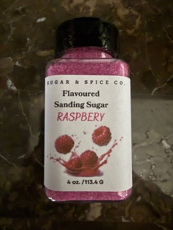 Raspberry Flavoured Sanding Sugar