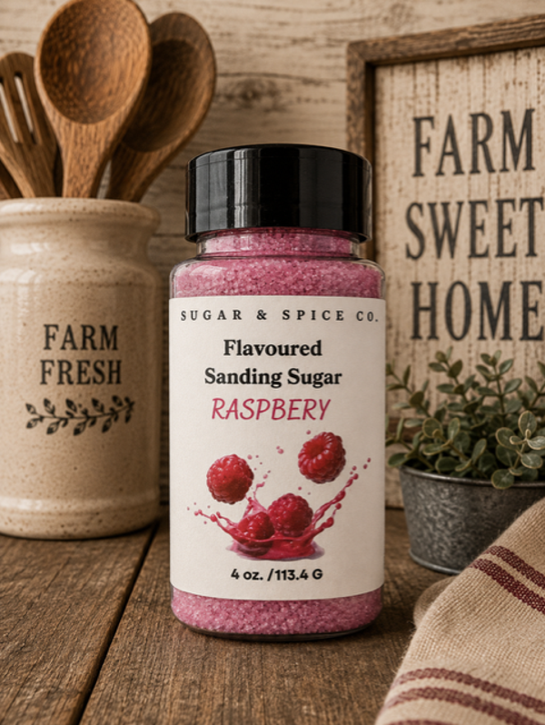Raspberry Flavoured Sanding Sugar