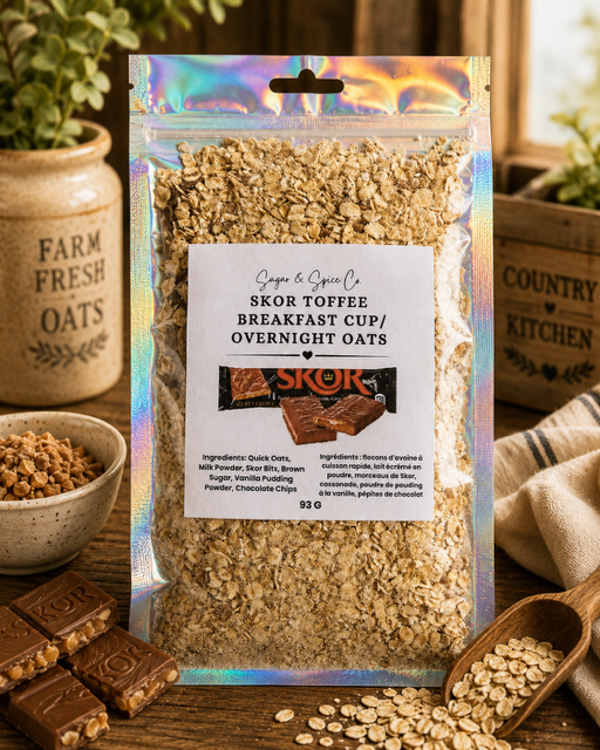 Skor Toffee Breakfast/ Overnight Oats/ Yogurt Parfait